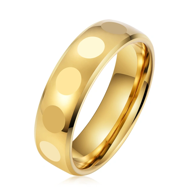 Wholesale Tungsten Ring Prices Gold Wedding Ring for Men Women Fashion Engagement Wedding Band