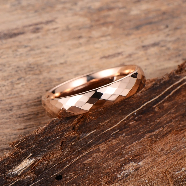 Classic 18k Gold Tungsten Women's Wedding Ring 2mm 4mm 6mm Stylish Fashion Rings