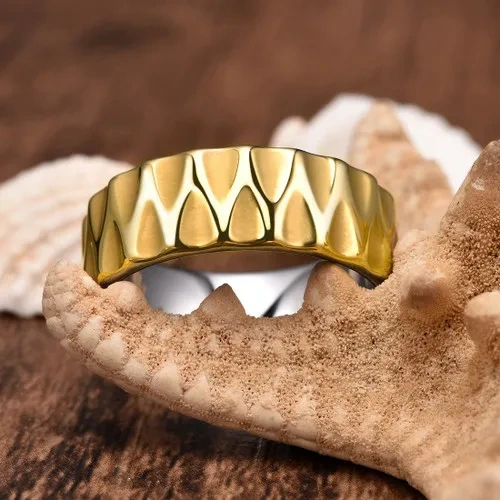 Custom Ring Men 18K Gold Plated Tungsten Carbide Rings for Man