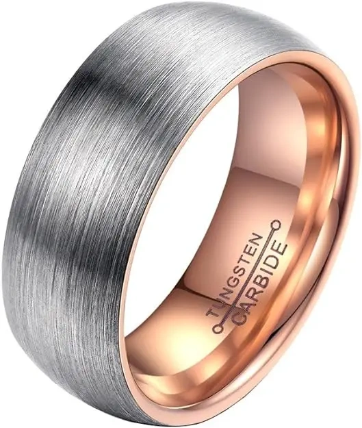 Fashion Couple Jewelry Valentine's Day Gift Tungsten Wedding Rings for Lovers Tungsten Carbide Rings Set