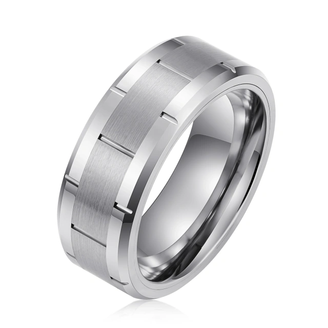 Wholesale Jewelry Custom Accessories 6mm Hammered Tungsten Carbide Ring for Men Women Engagement Wedding Band Comfort Fi