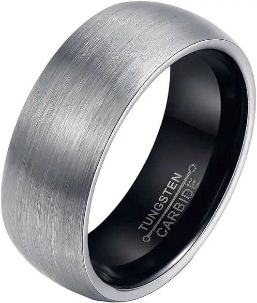 Fashion Couple Jewelry Valentine's Day Gift Tungsten Wedding Rings for Lovers Tungsten Carbide Rings Set