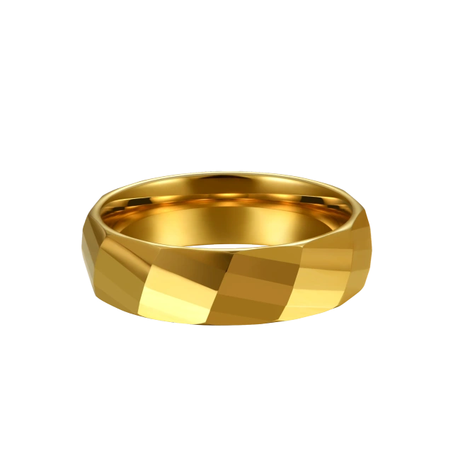 Best Selling 6mm Ring Wedding Tungsten Gold Wedding Ring for Women Man