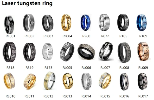 High Quality Fashion Rings 8mm Silver Tungsten Rings for Men Women Wedding Bands Rings comfort Fit