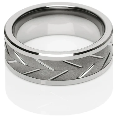 Factory Wholesales Grooved Tungsten Carbide Ring Best Gifts for Men Wedding Bands Jewelry