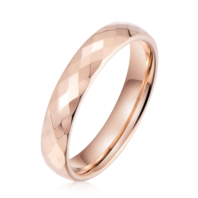 Classic 18k Gold Tungsten Women's Wedding Ring 2mm 4mm 6mm Stylish Fashion Rings