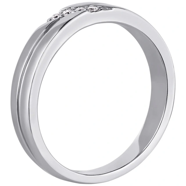 China Factory Rose Gold Plated Diamond Ring for Women 3mm 4mm with Cz Tungsten Carbide Rings