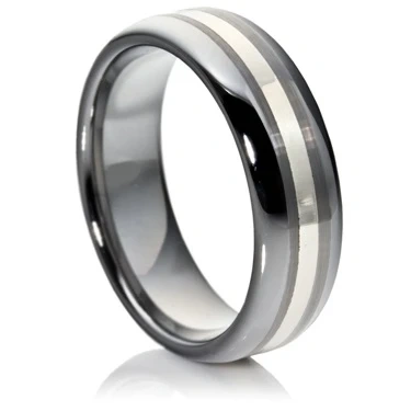 OEM Custom logo Accept Fashion Jewelry Silver Plated Men Tungsten Carbide Ring 8mm 6mm 4mm for Men and Women Conform It Ring