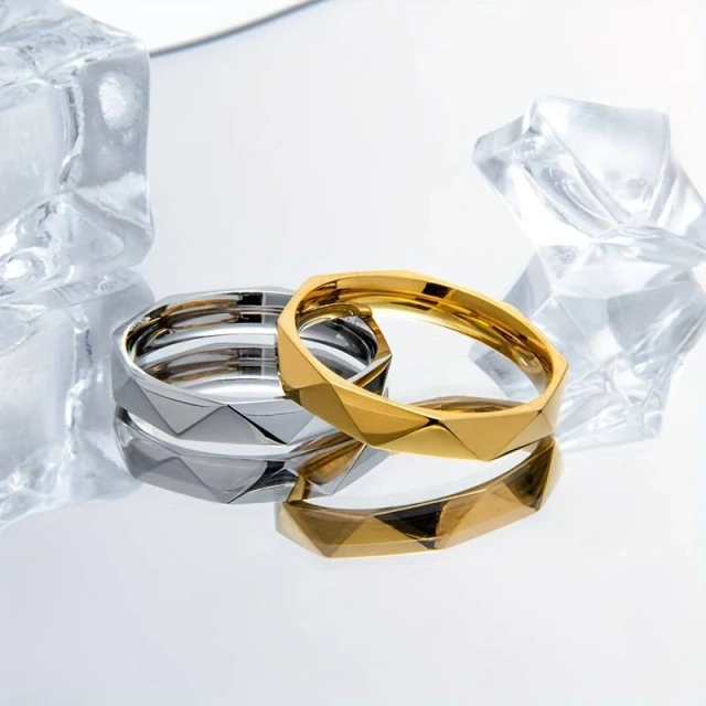 Wholesale Jewelry Silver/ Black/ Gold Tungsten Carbide Handmade Custom Fashion Rings Tungsten Wedding Rings for Men and Women