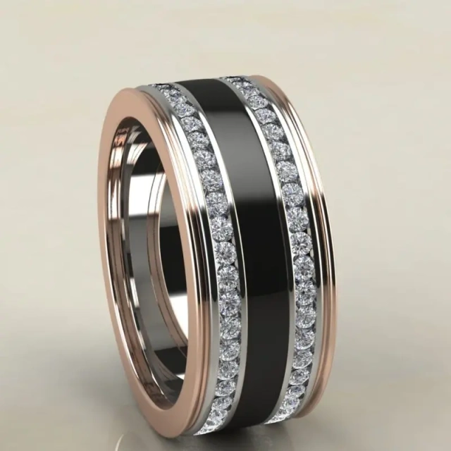 Wholesale Bulk Price Fine Jewelry Silver Plated Cz Fashion Tungsten Carbide Rings for Men