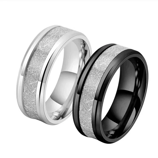 Classic 8mm Tungsten Surface Brushed for Women Men Couples Ring Jewelry for Wedding Accessories Fashion