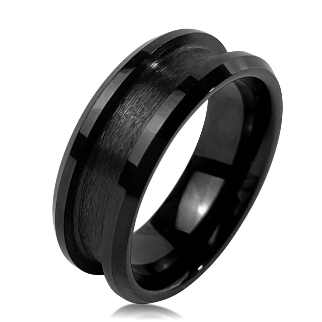 Factory 8mm Single Grooved Tungsten Ring Blank Core for Wedding Jewelry Making