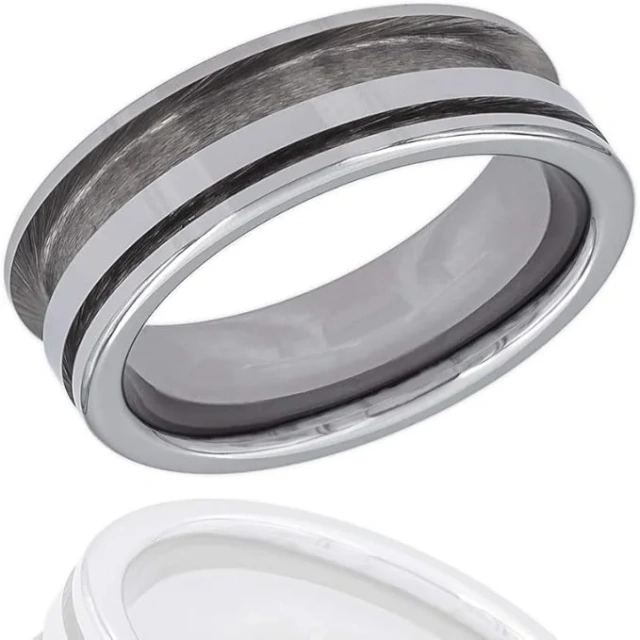 Silver Plated 8mm 6mm 4mm Blank Core Tungsten Ring for Men Jewelry Tungsten Carbide Ring Blank Core with groove