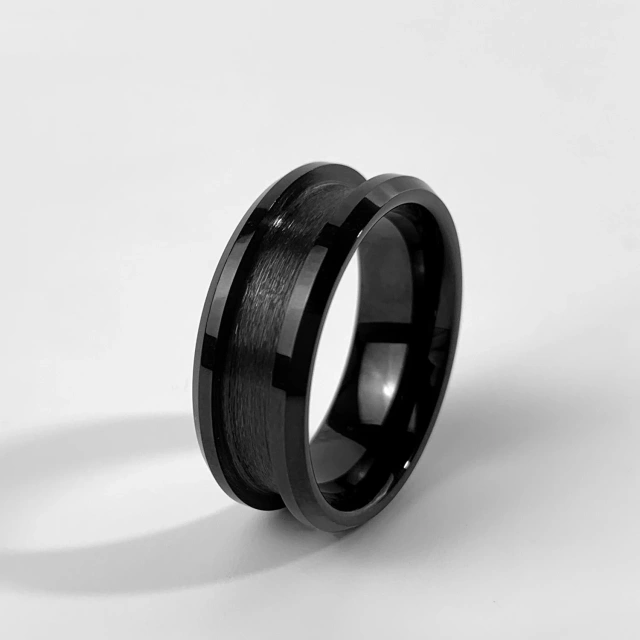Factory 8mm Single Grooved Tungsten Ring Blank Core for Wedding Jewelry Making