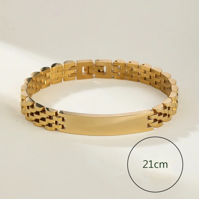 Wholesale Fashion Jewelry Luxury Couple Stainless Steel Bracelet Watch Chain Charm Men Bracelets Gifts for Men