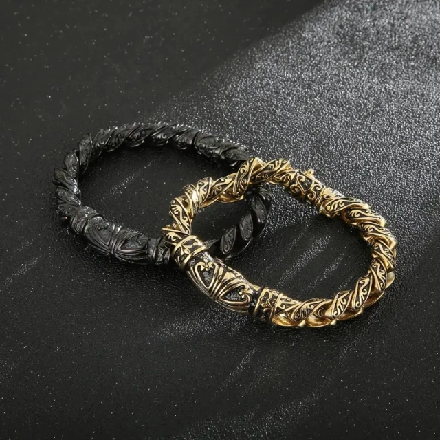 10mm Nordic Viking Bracelet Wholesale Stainless Steel Link Chain Bracelet for Men