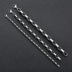 silver&black bracelet 200*5mm