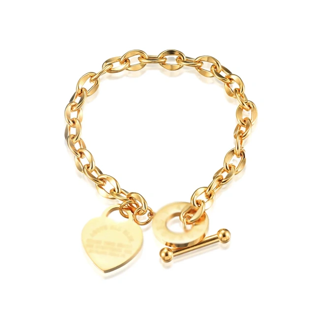 Factory Price Luxury Couple Bracelet Silver/ Gold/ Rose Gold Stainless Steel Bracelet Fashion Bracelet Jewelry for Women