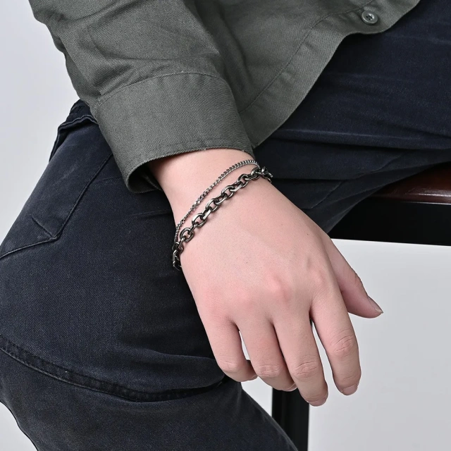 Wholesale Price Luxury Fine Jewelry Stainless Steel Bracelet Silver Bracelet Men Fashion Jewelry for Men