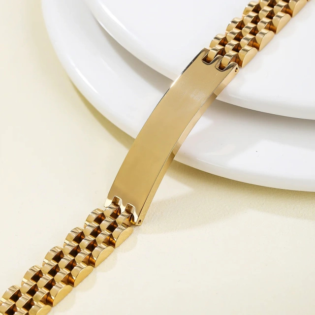 Wholesale Fashion Jewelry Luxury Couple Stainless Steel Bracelet Watch Chain Charm Men Bracelets Gifts for Men