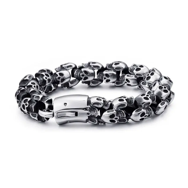 316l Stainless Steel Big Skeleton Men Bracelet