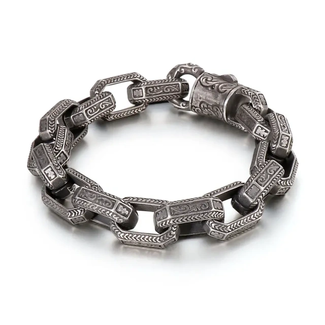 220mm Men Punk Stainless Steel Vivid Tangled Snakes Links Bracelet