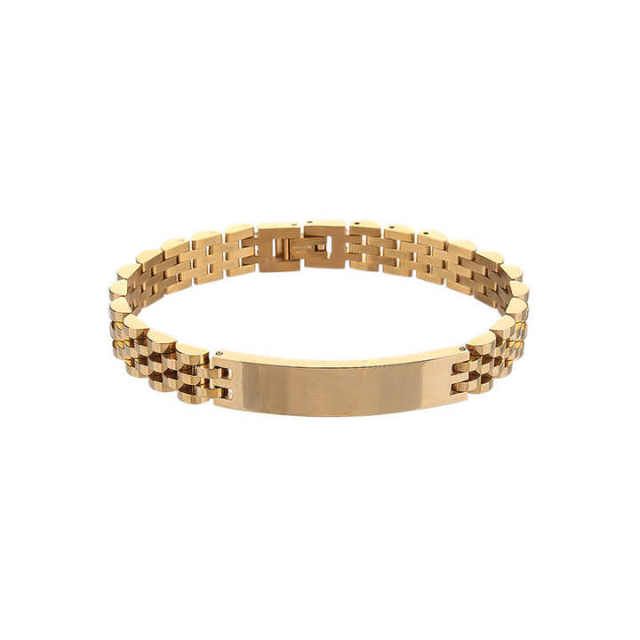 Wholesale Fashion Jewelry Luxury Couple Stainless Steel Bracelet Watch Chain Charm Men Bracelets Gifts for Men