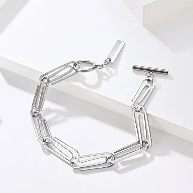 Luxury New Bracelet Silver Plated Stainless Steel Bracelet Men 316L Stainless Steel Bracelet