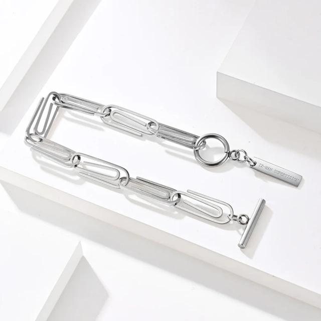 Luxury New Bracelet Silver Plated Stainless Steel Bracelet Men 316L Stainless Steel Bracelet