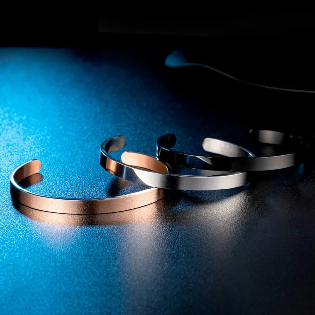 Men Engraved Bracelet Stainless Steel 4-8mm Width Customized Simple Plain Cuff Bangle 316L Stainless Steel Metal Bracelet Blanks