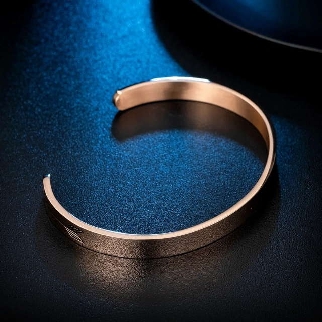 Men Engraved Bracelet Stainless Steel 4-8mm Width Customized Simple Plain Cuff Bangle 316L Stainless Steel Metal Bracelet Blanks