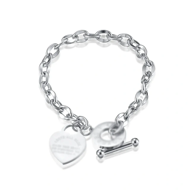 Factory Price Luxury Couple Bracelet Silver/ Gold/ Rose Gold Stainless Steel Bracelet Fashion Bracelet Jewelry for Women