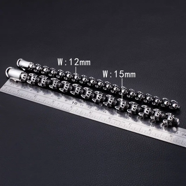316l Stainless Steel Big Skeleton Men Bracelet