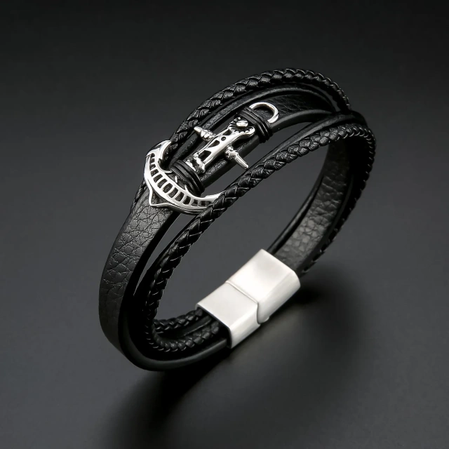 Fashion Men and Boy Mens Bracelets Luxury Jewelry Mens Designer Bracelets with Magnet