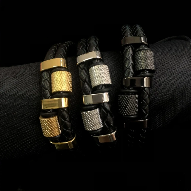 High Quality Genuine Leather Bracelets for Men Wholesale Price