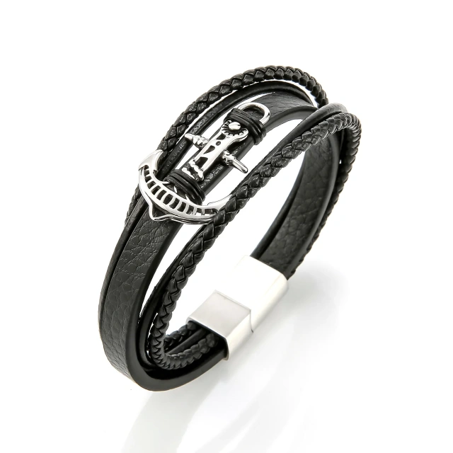 Fashion Men and Boy Mens Bracelets Luxury Jewelry Mens Designer Bracelets with Magnet