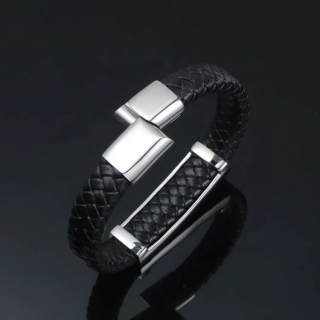 Custom Personalized Punk Allah Men Leather Belt Bracelet