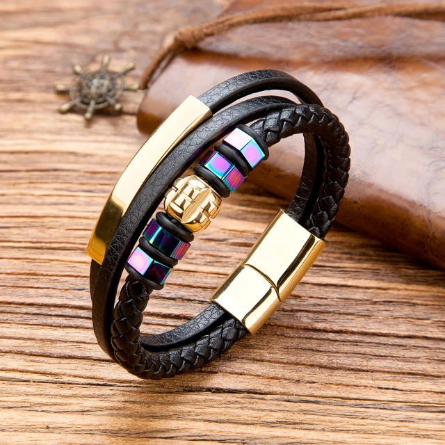Hot Sales Fashion Jewelry Bracelets Accessories Leather Bracelet Manufacture