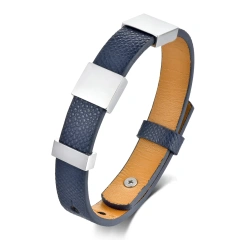 Royal blue microfiber leather