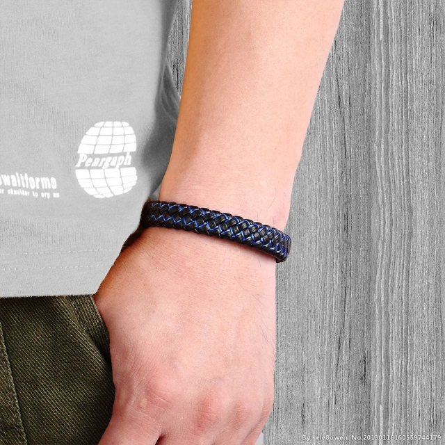 Fashion Leather Bracelet Engrave logo Bracelet Leather for Men