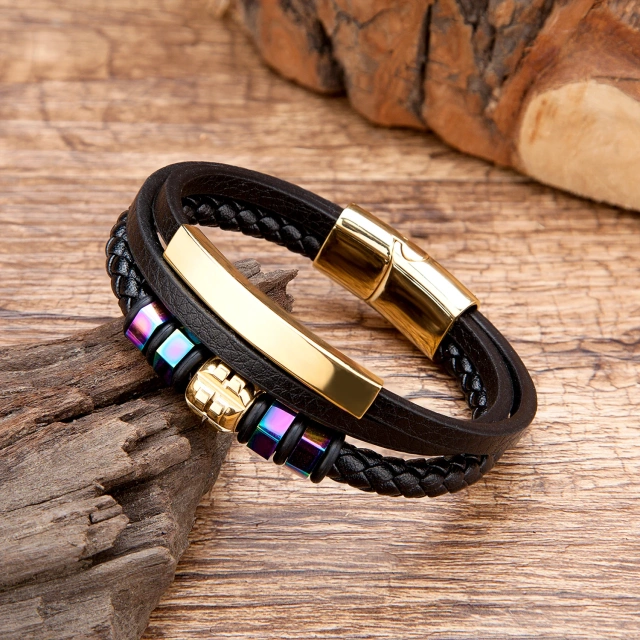 Hot Sales Fashion Jewelry Bracelets Accessories Leather Bracelet Manufacture