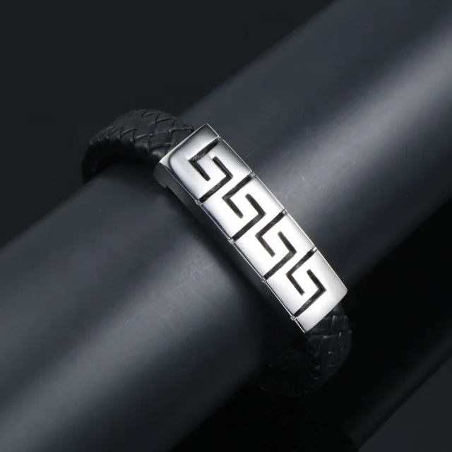 Custom Personalized Punk Allah Men Leather Belt Bracelet