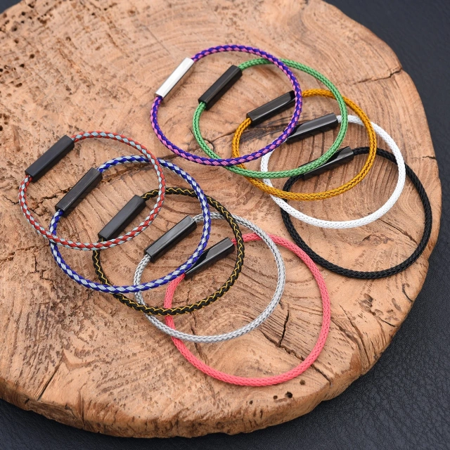 Fashion Men Jewelry Twisted Stainless Steel Men Bracelet Wholesale Price Personalized Bracelet