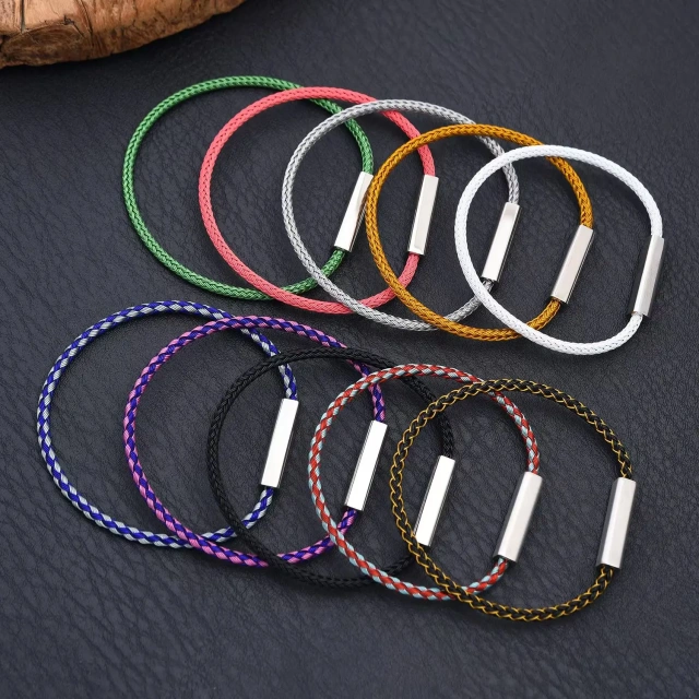 Fashion Men Jewelry Twisted Stainless Steel Men Bracelet Wholesale Price Personalized Bracelet