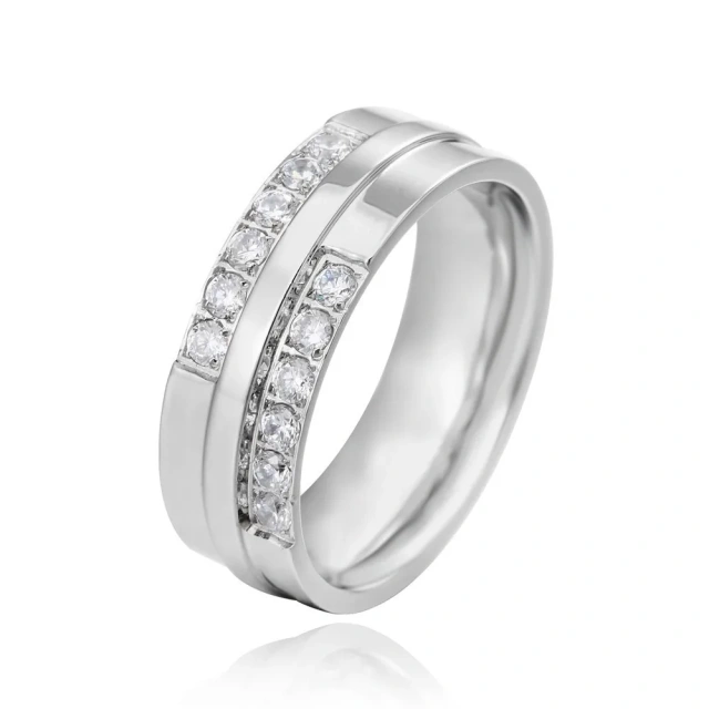 Wholesale Price Silver Ring Titanium Jewelry for Men and Women