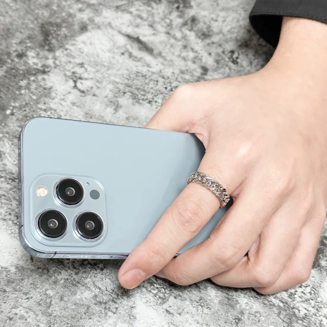 Fashion Cuban Link Chain Rings Stainless Steel Gold Silver Mirror Polished Ring for Women Men Double Weave Chain Finger Ring