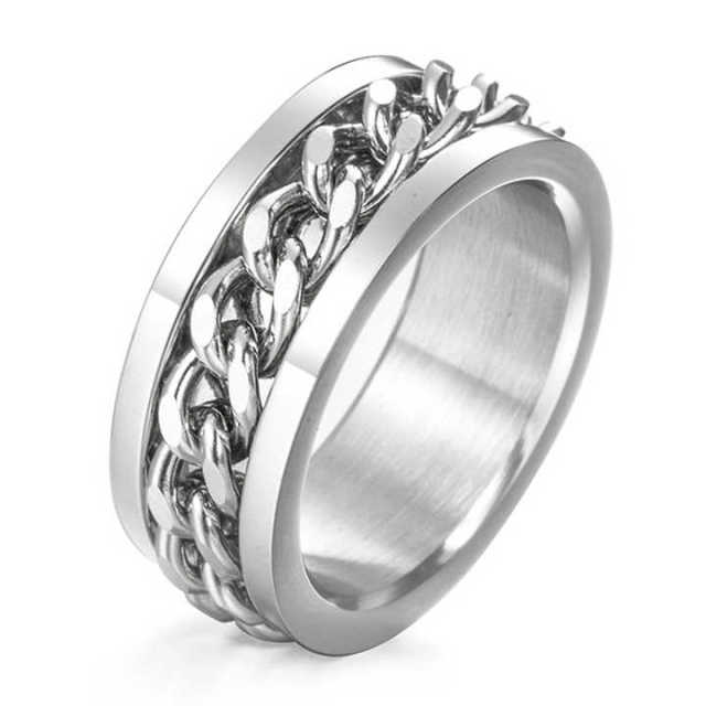 Wholesale European and American Hot Selling Rings Men's and Women's Titanium Steel Rings Minimalist Jewelry