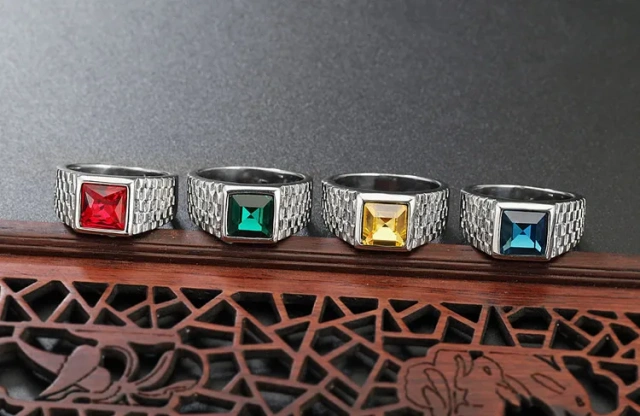 Hot Sale New Arrival Vintage Rings Titanium Steel Rings for Men Stainless Steel