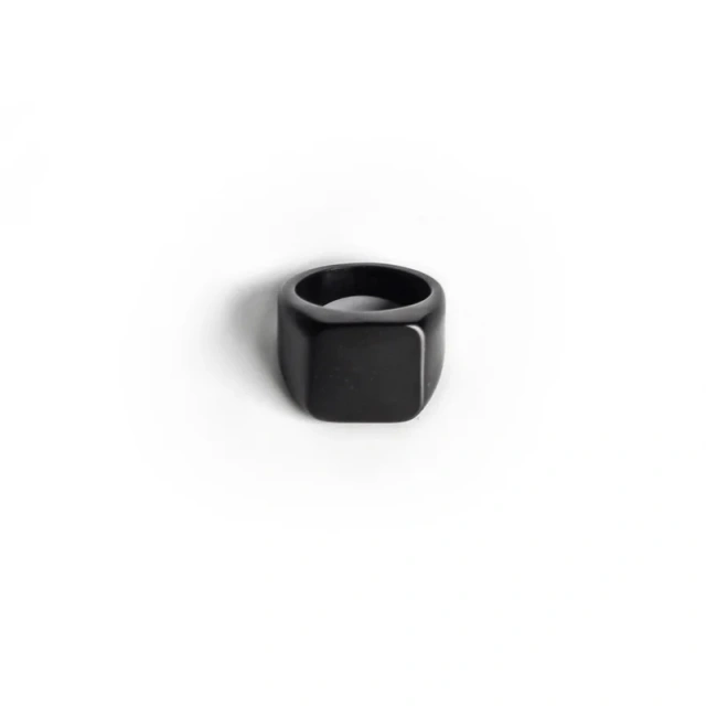 Ouyuan Accessories Jewelry Black Gold Silver 316L Men Rings Stainless Steel Rings