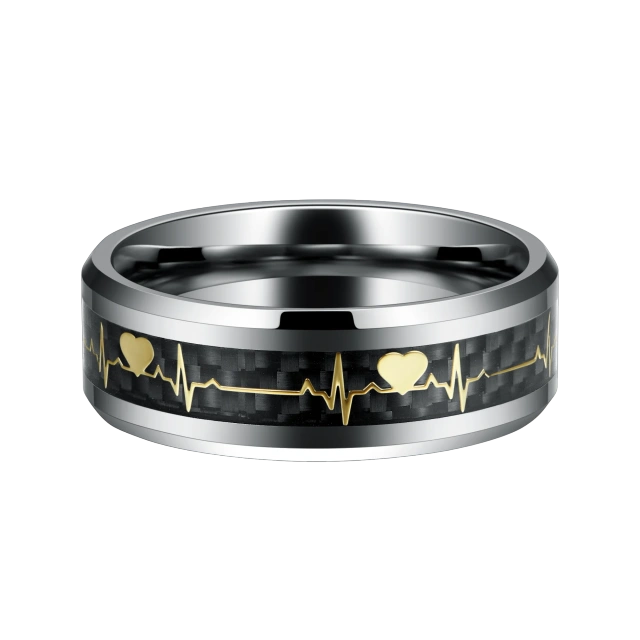 Men Cock Ring Tungsten Cock Ring Jewelry for Couple Silver Plated Sex Jewelry for Men